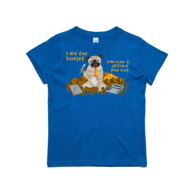 KIDS - BUDGET DOG CAN'T AFFORD CAT in 10 Colours Thumbnail