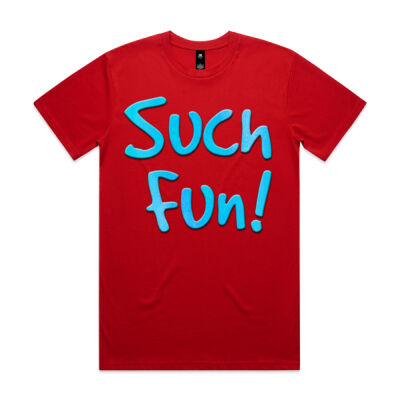 Such Fun Blue  - Men's AS Colour Staple Regular Fit T Shirt Thumbnail