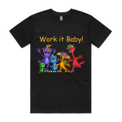 Work it Baby! Motivational Monster Shirt Thumbnail