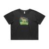 Wo's Heavy Faded Crop Tee 4089 Thumbnail